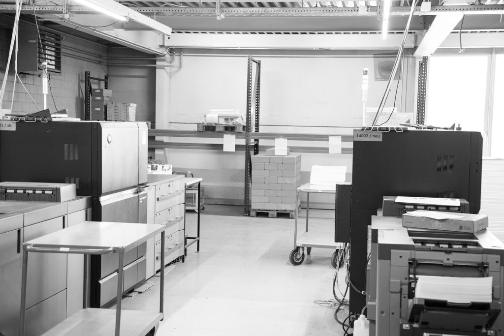 Digitaldrucksysteme in der Druckerei in Seuzach