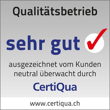CertiQua Qualitätsbetrieb – sehr gut, ausgezeichnet vom Kunden